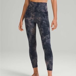 Lululemon Align High Rise Crop 23” Diamond Dye Lunar Rock Size 4